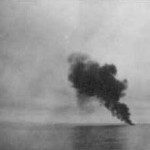 Actual photo of a shot down torpedo bomber